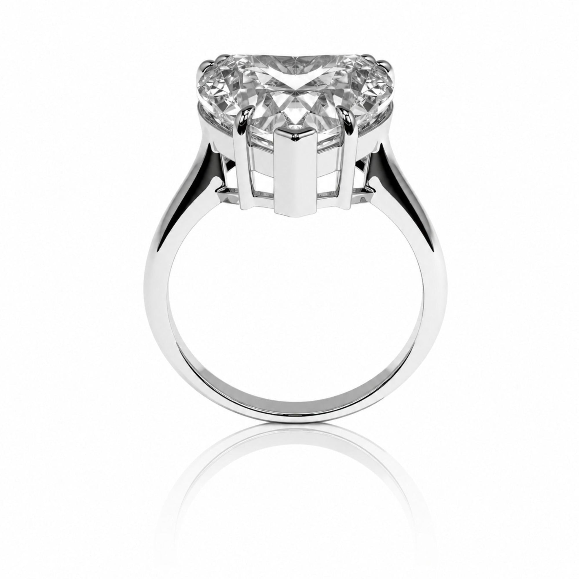 Heart Solitaire Ring