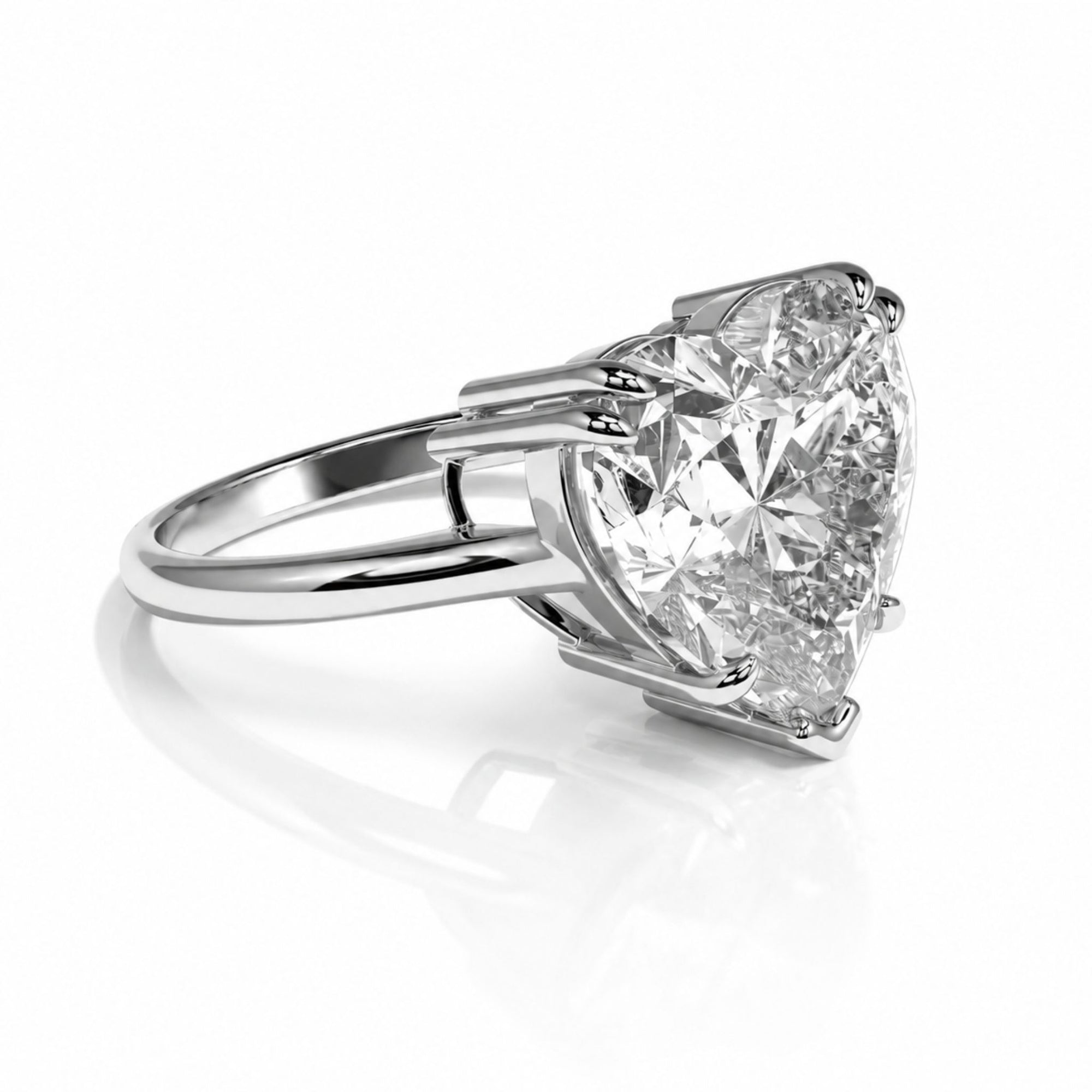 Heart Solitaire Ring