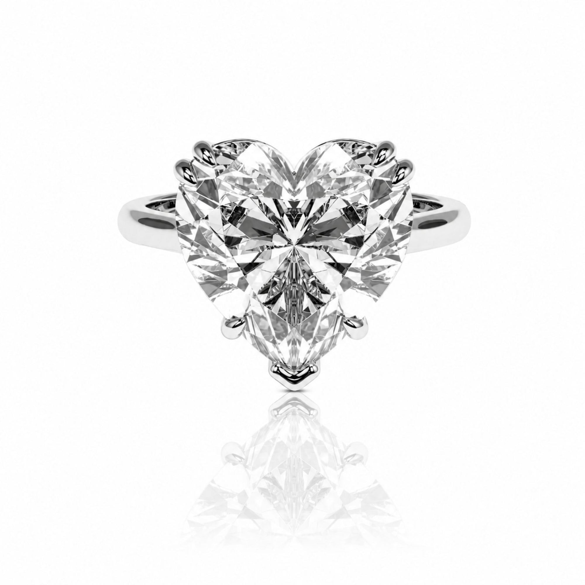 Heart Solitaire Ring