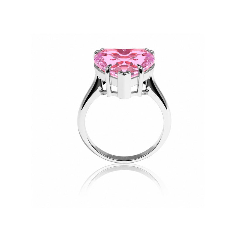 Heart Solitaire Ring