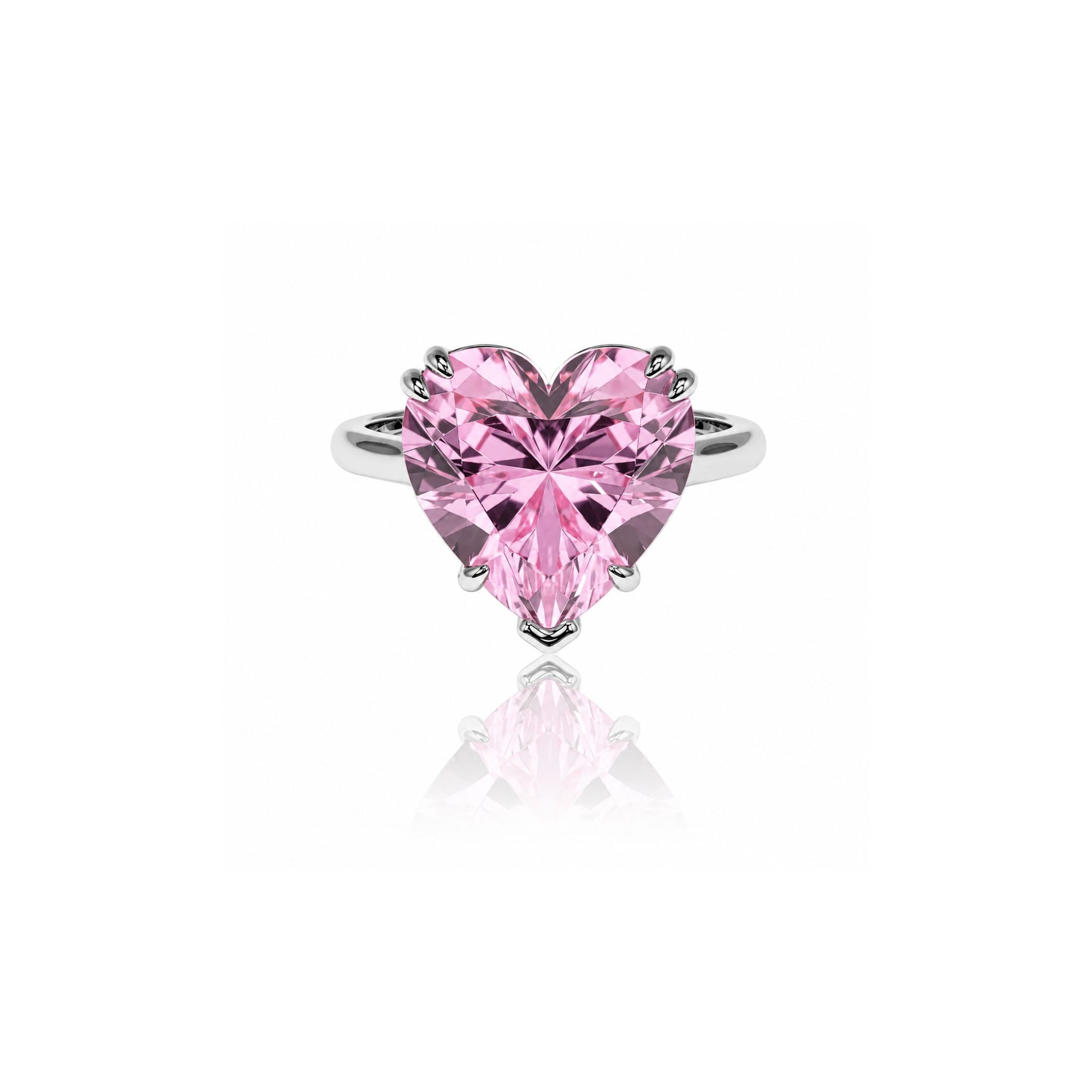 Heart Solitaire Ring