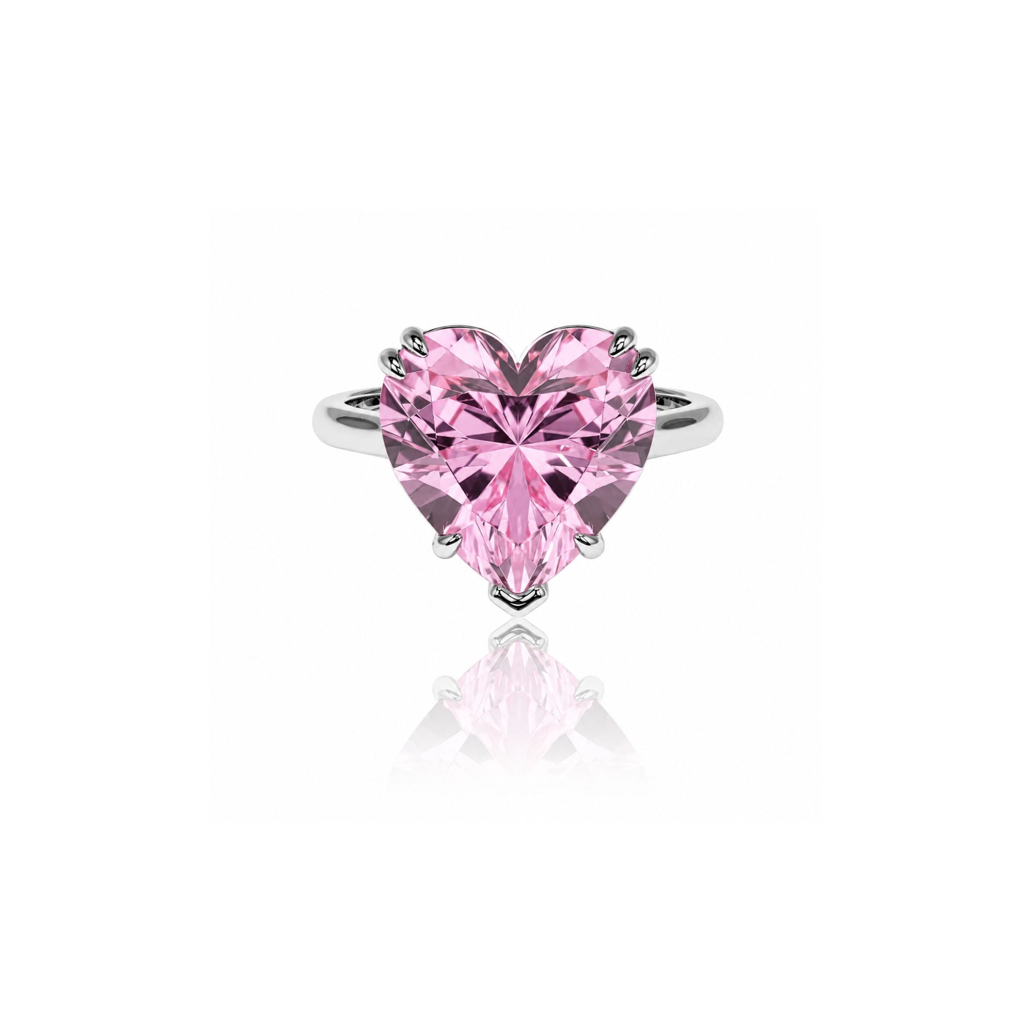 Heart Solitaire Ring