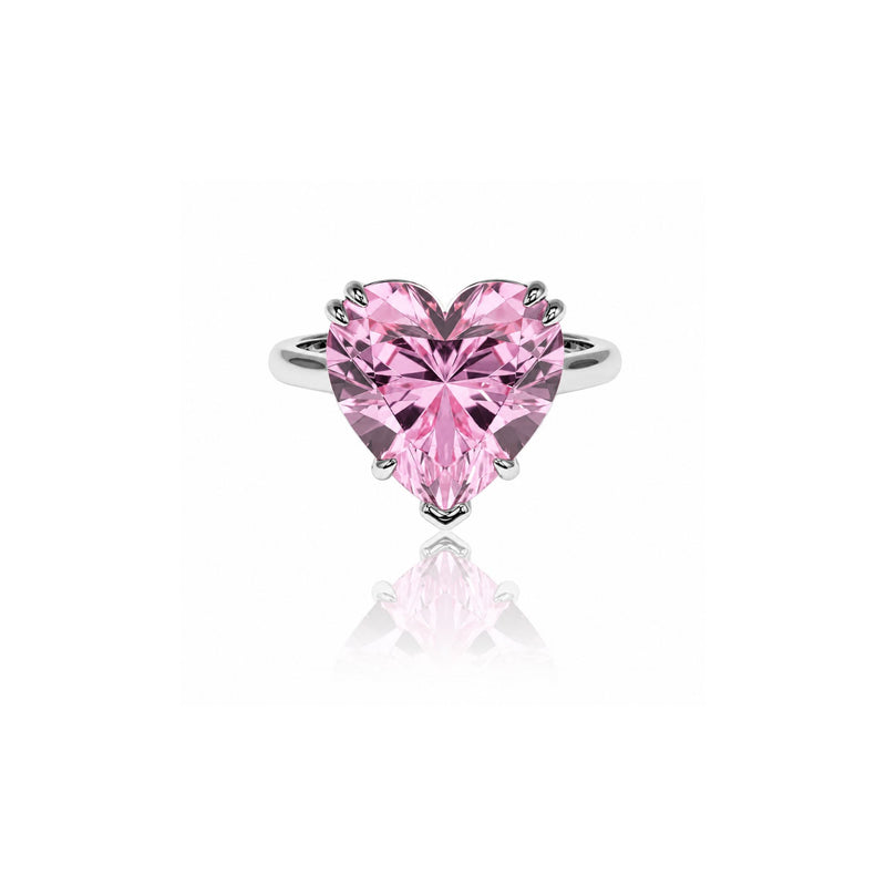 Heart Solitaire Ring