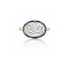 Anillo de bisel ovalado