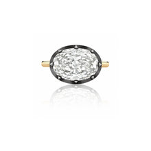 Anillo de bisel ovalado