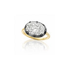 Anillo de bisel ovalado