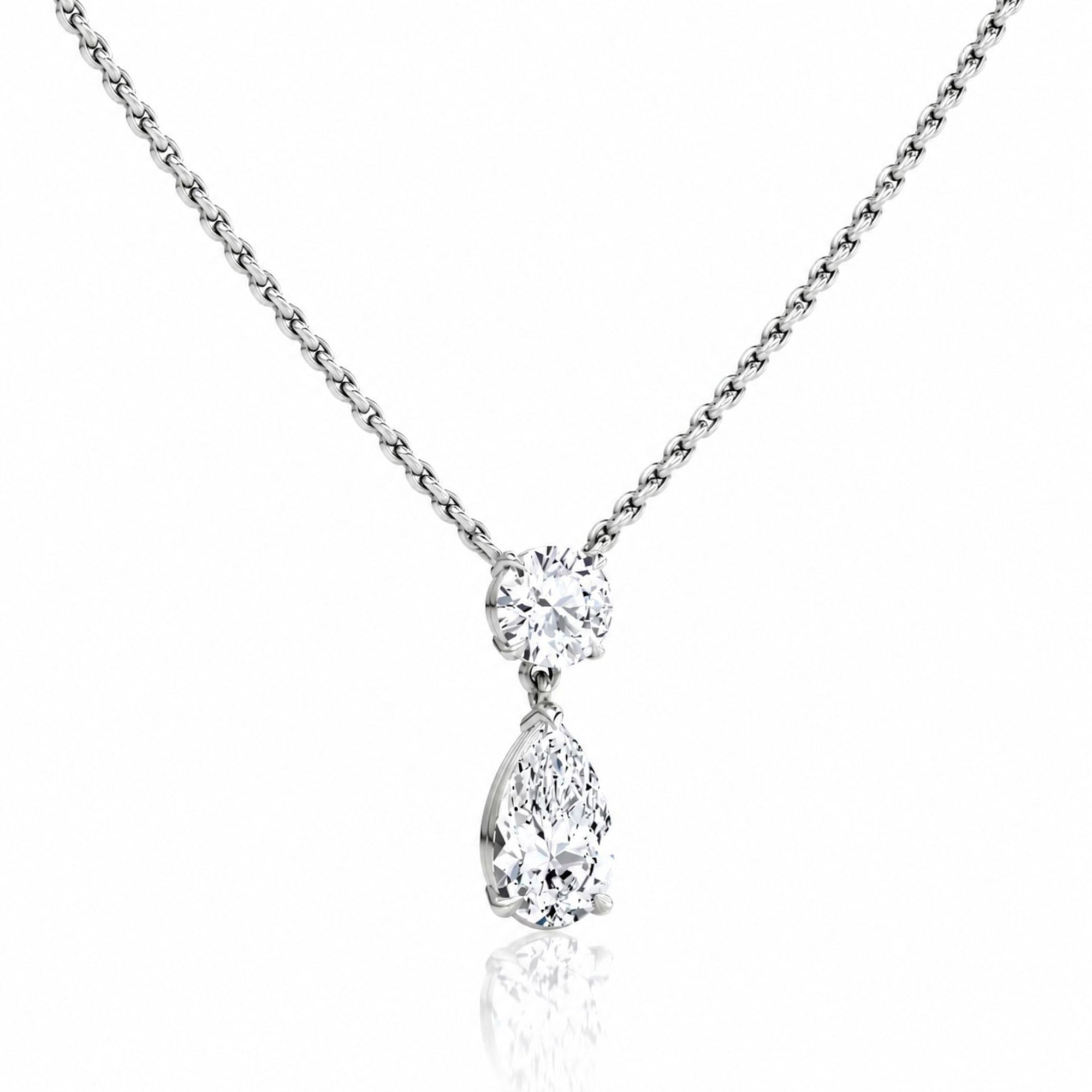Pear & Round Pendant