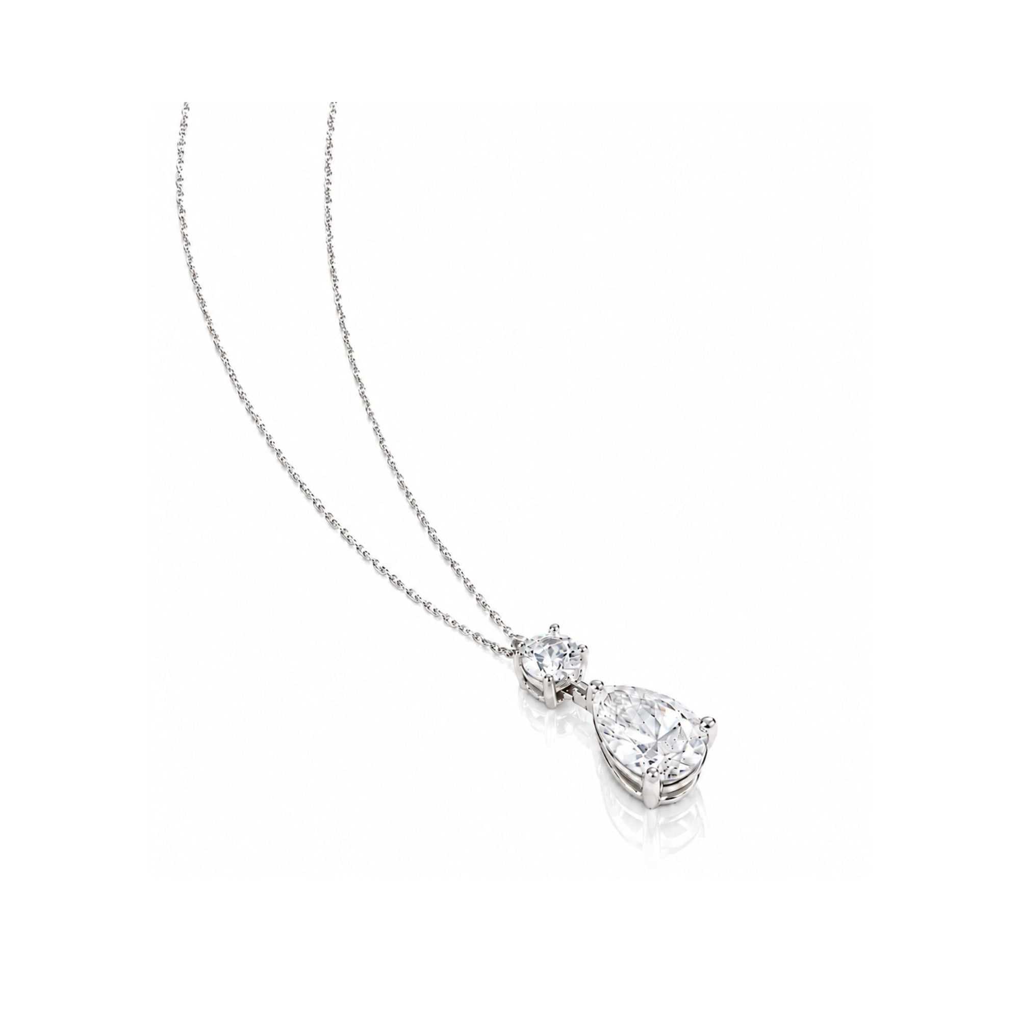Pear & Round Pendant