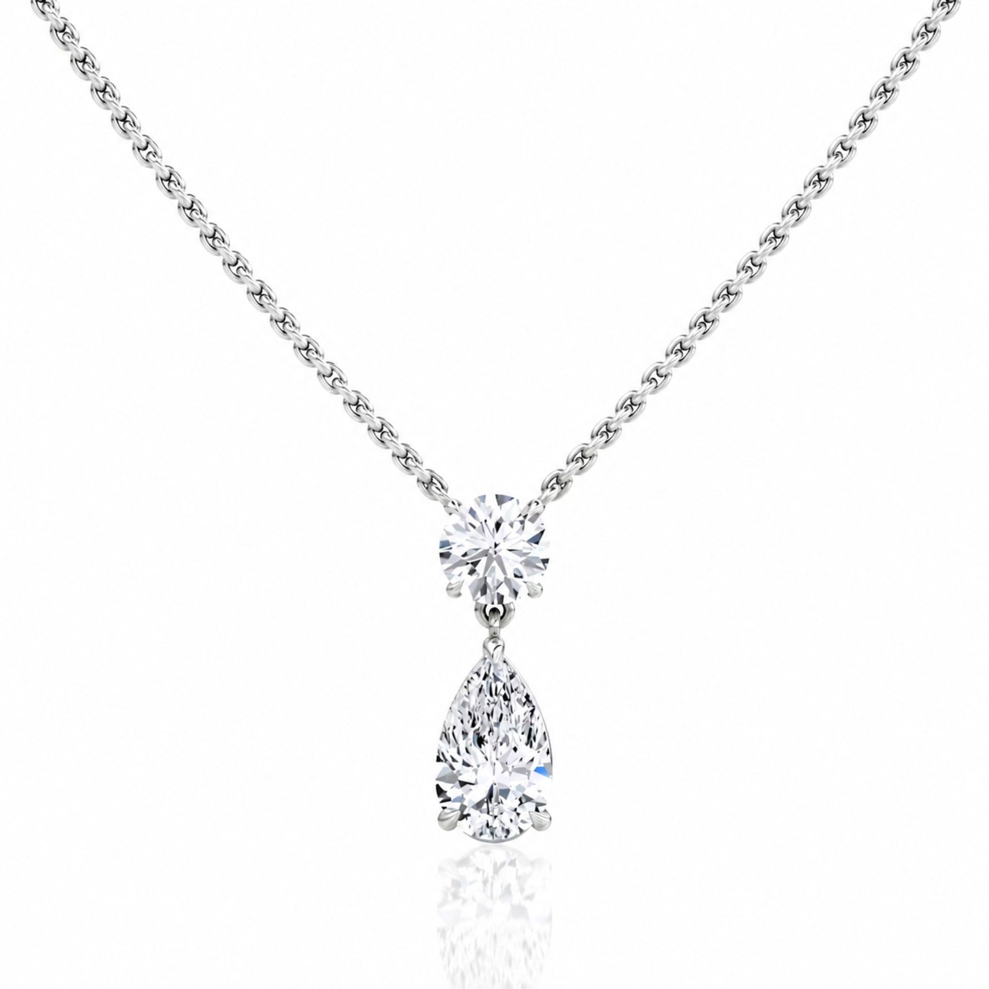 Pear & Round Pendant