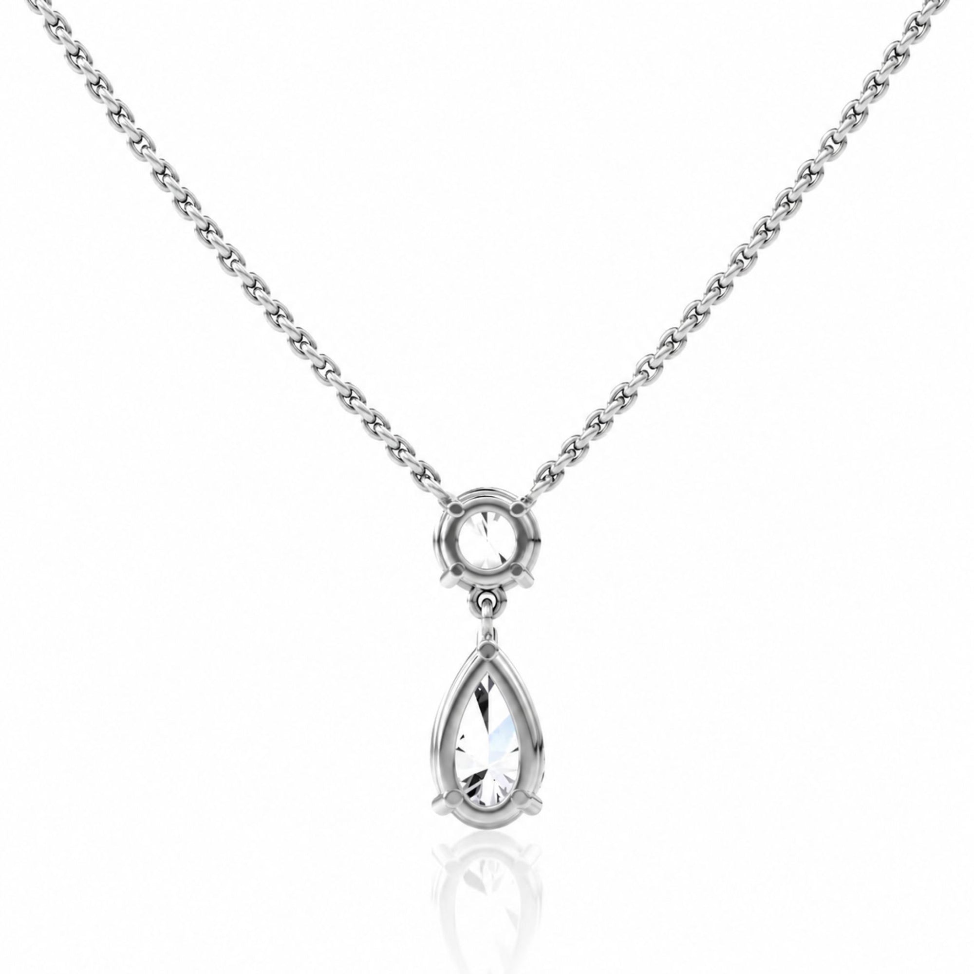 Pear & Round Pendant