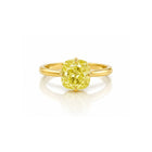 Yellow Cushion Ring Lemon gold