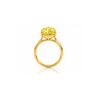 Yellow Cushion Ring Lemon gold