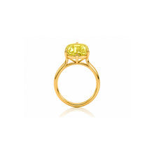 Yellow Cushion Ring Lemon gold