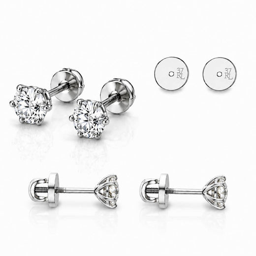 Pendientes de diamantes