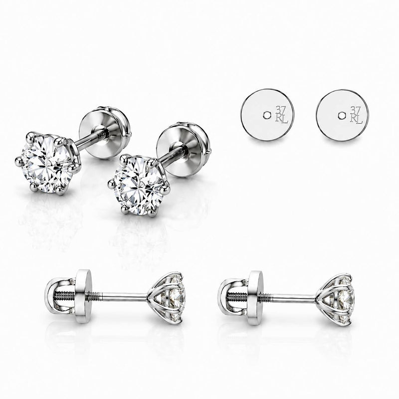 Pendientes de diamantes